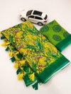 MG 213 Palin Linen Printed Daily Wear Sarees Wholesale Shop In Surat